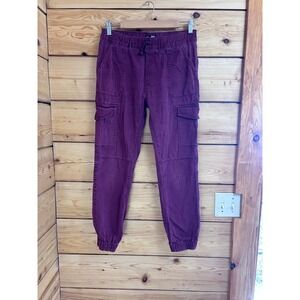 Lee Relaxed Fit Jogger Pants Womens Large Plum Purple Cargo Utility L342